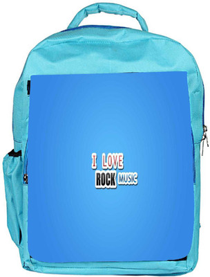 

Snoogg Eco Friendly Canvas I Love Rock Music Designer Backpack Rucksack School Travel Unisex Casual Canvas Bag Bookbag Satchel 5 L Backpack(Blue)