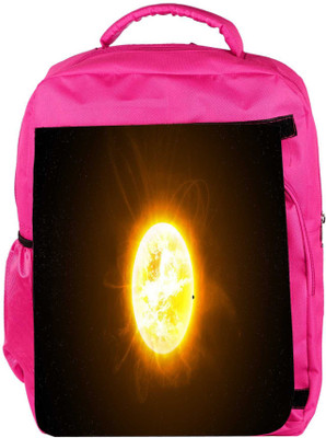 

Snoogg Eco Friendly Canvas Moon In Space Designer Backpack Rucksack School Travel Unisex Casual Canvas Bag Bookbag Satchel 5 L Backpack(Pink)