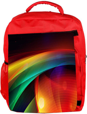 

Snoogg Eco Friendly Canvas Abstract Mixed Color Designer Backpack Rucksack School Travel Unisex Casual Canvas Bag Bookbag Satchel 5 L Backpack(Red)