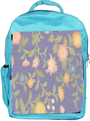 

Snoogg Eco Friendly Canvas Floral Pattern Backpack Rucksack School Travel Unisex Casual Canvas Bag Bookbag Satchel 5 L Backpack(Blue)