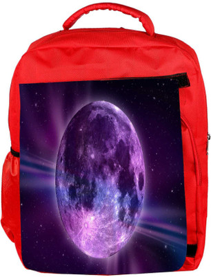 

Snoogg Eco Friendly Canvas Fantasy Moon Backpack Rucksack School Travel Unisex Casual Canvas Bag Bookbag Satchel 5 L Backpack(Red)
