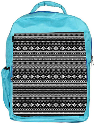 

Snoogg Eco Friendly Canvas Black And White Aztec Backpack Rucksack School Travel Unisex Casual Canvas Bag Bookbag Satchel 5 L Backpack(Blue)
