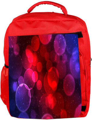 

Snoogg Eco Friendly Canvas Multicolor Balls Designer Backpack Rucksack School Travel Unisex Casual Canvas Bag Bookbag Satchel 5 L Backpack(Red)