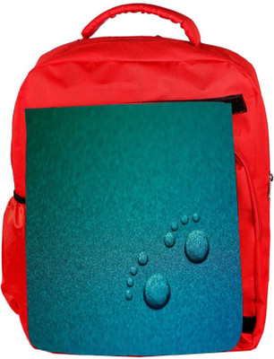

Snoogg Eco Friendly Canvas Small Foot Prints Designer Backpack Rucksack School Travel Unisex Casual Canvas Bag Bookbag Satchel 5 L Backpack(Red)