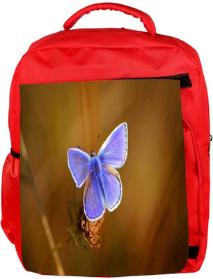 

Snoogg Eco Friendly Canvas Unique Butterfly Designer Backpack Rucksack School Travel Unisex Casual Canvas Bag Bookbag Satchel 5 L Backpack(Red)