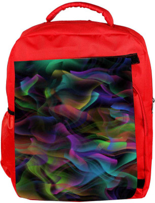 

Snoogg Eco Friendly Canvas Colourful Smoke 2431 Backpack Rucksack School Travel Unisex Casual Canvas Bag Bookbag Satchel 5 L Backpack(Red)
