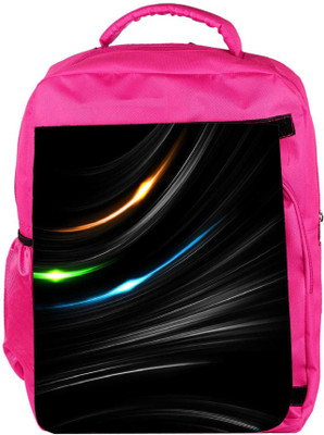 

Snoogg Eco Friendly Canvas Multicolor In Black Designer Backpack Rucksack School Travel Unisex Casual Canvas Bag Bookbag Satchel 5 L Backpack(Pink)