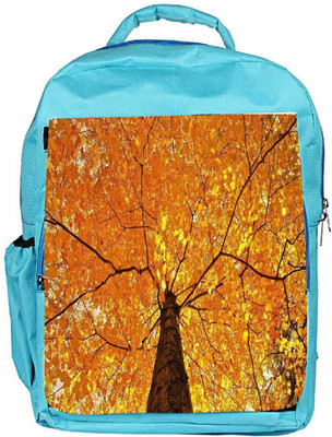

Snoogg Eco Friendly Canvas Yellow Leaf Tree Designer Backpack Rucksack School Travel Unisex Casual Canvas Bag Bookbag Satchel 5 L Backpack(Blue)