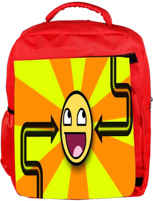 

Snoogg Eco Friendly Canvas Orange_Is Awesome Designer Backpack Rucksack School Travel Unisex Casual Canvas Bag Bookbag Satchel 5 L Backpack(Red)