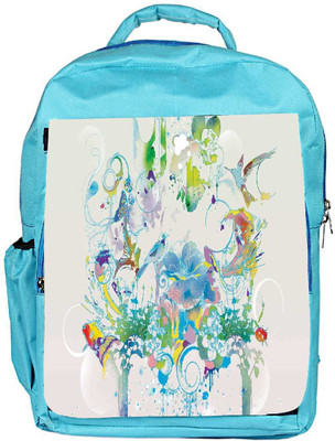 

Snoogg Eco Friendly Canvas Abstract Bird Art Designer Backpack Rucksack School Travel Unisex Casual Canvas Bag Bookbag Satchel 5 L Backpack(Blue)