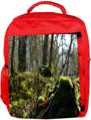 

Snoogg Eco Friendly Canvas Broken Branch Designer Backpack Rucksack School Travel Unisex Casual Canvas Bag Bookbag Satchel 5 L Backpack(Red)