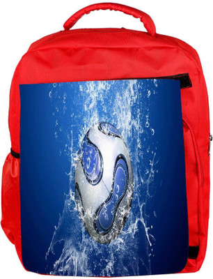 

Snoogg Eco Friendly Canvas Lets Football Designer Backpack Rucksack School Travel Unisex Casual Canvas Bag Bookbag Satchel 5 L Backpack(Red)