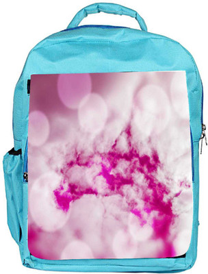 

Snoogg Eco Friendly Canvas Cloud Pink Background Backpack Rucksack School Travel Unisex Casual Canvas Bag Bookbag Satchel 5 L Backpack(Blue)