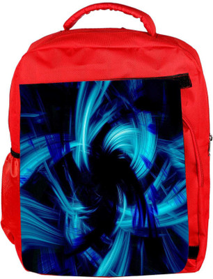 

Snoogg Eco Friendly Canvas Abstract Blue Smoke Designer Backpack Rucksack School Travel Unisex Casual Canvas Bag Bookbag Satchel 5 L Backpack(Red)