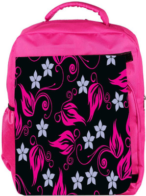 

Snoogg Eco Friendly Canvas Grey Pattern Pink Designer Backpack Rucksack School Travel Unisex Casual Canvas Bag Bookbag Satchel 5 L Backpack(Pink)