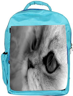

Snoogg Eco Friendly Canvas Garcya Cat Eye Designer Backpack Rucksack School Travel Unisex Casual Canvas Bag Bookbag Satchel 5 L Backpack(Blue)