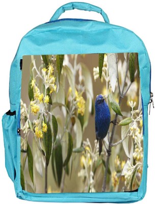 

Snoogg Eco Friendly Canvas Blue Sparrow Designer Backpack Rucksack School Travel Unisex Casual Canvas Bag Bookbag Satchel 5 L Backpack(Blue)