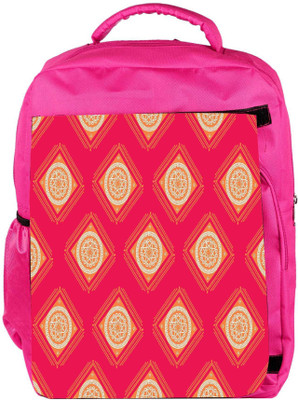 

Snoogg Eco Friendly Canvas Abstract Yellow Pink Pattern Designer Backpack Rucksack School Travel Unisex Casual Canvas Bag Bookbag Satchel 5 L Backpack(Pink)