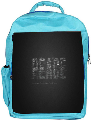 

Snoogg Eco Friendly Canvas Peace Designer Backpack Rucksack School Travel Unisex Casual Canvas Bag Bookbag Satchel 5 L Backpack(Blue)