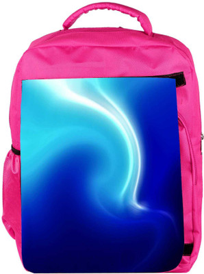

Snoogg Eco Friendly Canvas White And Blue Design Designer Backpack Rucksack School Travel Unisex Casual Canvas Bag Bookbag Satchel 5 L Backpack(Pink)