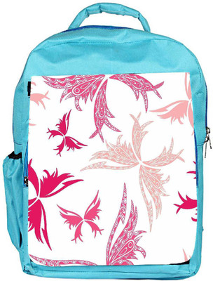 

Snoogg Eco Friendly Canvas Big Unique Butterfly White Pattern Designer Backpack Rucksack School Travel Unisex Casual Canvas Bag Bookbag Satchel 5 L Backpack(Blue)