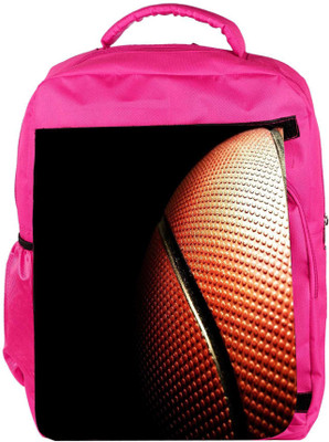 

Snoogg Eco Friendly Canvas Basketball Designer Backpack Rucksack School Travel Unisex Casual Canvas Bag Bookbag Satchel 5 L Backpack(Pink)