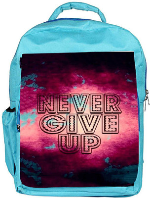 

Snoogg Eco Friendly Canvas Never Give Up Backpack Rucksack School Travel Unisex Casual Canvas Bag Bookbag Satchel 5 L Backpack(Blue)