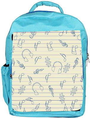 

Snoogg Eco Friendly Canvas Music Sketch Designer Backpack Rucksack School Travel Unisex Casual Canvas Bag Bookbag Satchel 5 L Backpack(Blue)