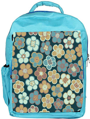 

Snoogg Eco Friendly Canvas Seamless Floral Pattern Flowers Texture Daisy Backpack Rucksack School Travel Unisex Casual Canvas Bag Bookbag Satchel 5 L Backpack(Blue)
