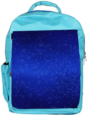 

Snoogg Eco Friendly Canvas Blue Codes Designer Backpack Rucksack School Travel Unisex Casual Canvas Bag Bookbag Satchel 5 L Backpack(Blue)