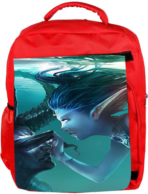 

Snoogg Eco Friendly Canvas World Of Warcraft Designer Backpack Rucksack School Travel Unisex Casual Canvas Bag Bookbag Satchel 5 L Backpack(Red)