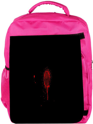 

Snoogg Eco Friendly Canvas Finger Print Designer Backpack Rucksack School Travel Unisex Casual Canvas Bag Bookbag Satchel 5 L Backpack(Pink)