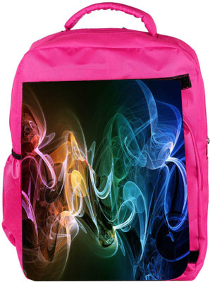 

Snoogg Eco Friendly Canvas Amazing Smoke Designer Backpack Rucksack School Travel Unisex Casual Canvas Bag Bookbag Satchel 5 L Backpack(Pink)