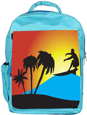 

Snoogg Eco Friendly Canvas Summer Sport Backpack Rucksack School Travel Unisex Casual Canvas Bag Bookbag Satchel 5 L Backpack(Blue)