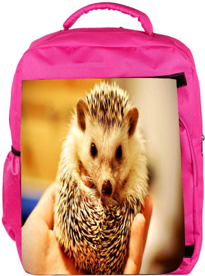 

Snoogg Eco Friendly Canvas Cute Animal Designer Backpack Rucksack School Travel Unisex Casual Canvas Bag Bookbag Satchel 5 L Backpack(Pink)