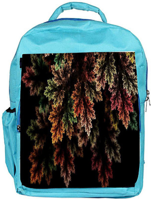 

Snoogg Eco Friendly Canvas Fractal Leaves Digital Art Designer Backpack Rucksack School Travel Unisex Casual Canvas Bag Bookbag Satchel 5 L Backpack(Blue)
