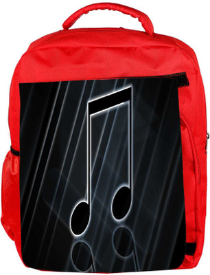 

Snoogg Eco Friendly Canvas Telecharger Note Musique Designer Backpack Rucksack School Travel Unisex Casual Canvas Bag Bookbag Satchel 5 L Backpack(Red)