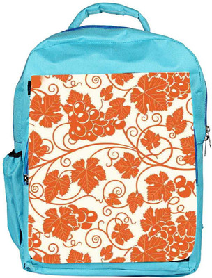 

Snoogg Eco Friendly Canvas Grape Leaves 2850 Backpack Rucksack School Travel Unisex Casual Canvas Bag Bookbag Satchel 5 L Backpack(Blue)