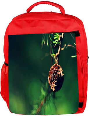 

Snoogg Eco Friendly Canvas Golden Flower Designer Backpack Rucksack School Travel Unisex Casual Canvas Bag Bookbag Satchel 5 L Backpack(Red)