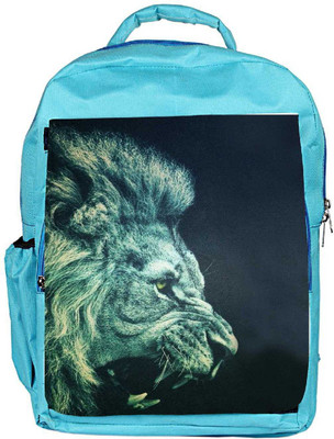 

Snoogg Eco Friendly Canvas Lion Fury Backpack Rucksack School Travel Unisex Casual Canvas Bag Bookbag Satchel 5 L Backpack(Blue)
