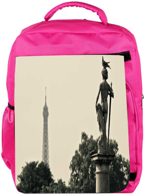 

Snoogg Eco Friendly Canvas Pigeon And Statue Designer Backpack Rucksack School Travel Unisex Casual Canvas Bag Bookbag Satchel 5 L Backpack(Pink)