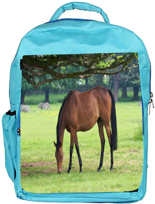 

Snoogg Eco Friendly Canvas Brown Horse Designer Backpack Rucksack School Travel Unisex Casual Canvas Bag Bookbag Satchel 5 L Backpack(Blue)