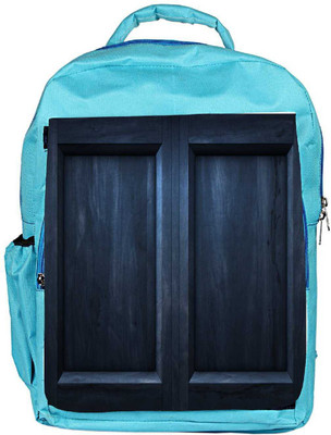 

Snoogg Eco Friendly Canvas Black Door Designer Backpack Rucksack School Travel Unisex Casual Canvas Bag Bookbag Satchel 5 L Backpack(Blue)