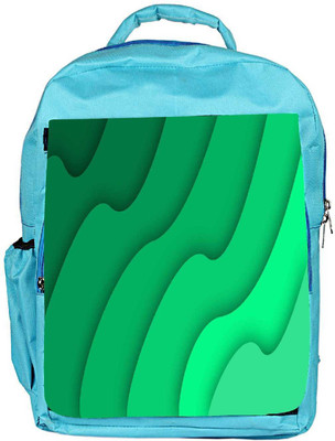 

Snoogg Eco Friendly Canvas Abstract Green Pattern Designer Backpack Rucksack School Travel Unisex Casual Canvas Bag Bookbag Satchel 5 L Backpack(Blue)