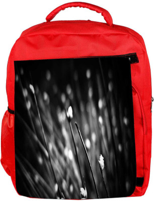 

Snoogg Eco Friendly Canvas Black Blossom Designer Backpack Rucksack School Travel Unisex Casual Canvas Bag Bookbag Satchel 5 L Backpack(Red)