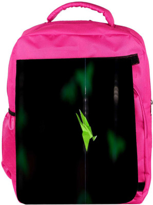 

Snoogg Eco Friendly Canvas Paper Butterflies Designer Backpack Rucksack School Travel Unisex Casual Canvas Bag Bookbag Satchel 5 L Backpack(Pink)