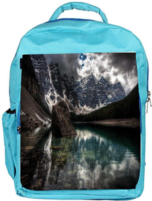 

Snoogg Eco Friendly Canvas Lake View Designer Backpack Rucksack School Travel Unisex Casual Canvas Bag Bookbag Satchel 5 L Backpack(Blue)