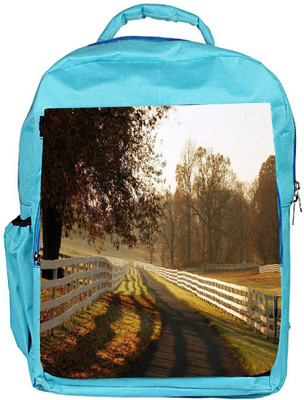 

Snoogg Eco Friendly Canvas Clear Pathway Designer Backpack Rucksack School Travel Unisex Casual Canvas Bag Bookbag Satchel 5 L Backpack(Blue)