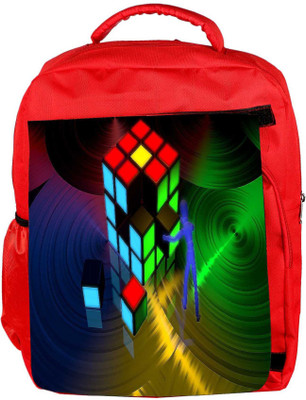 

Snoogg Eco Friendly Canvas Desktop Bild Designer Backpack Rucksack School Travel Unisex Casual Canvas Bag Bookbag Satchel 5 L Backpack(Red)