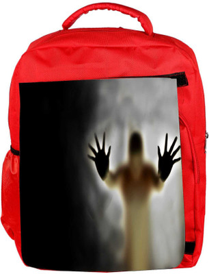 

Snoogg Eco Friendly Canvas Dark Scary Designer Backpack Rucksack School Travel Unisex Casual Canvas Bag Bookbag Satchel 5 L Backpack(Red)